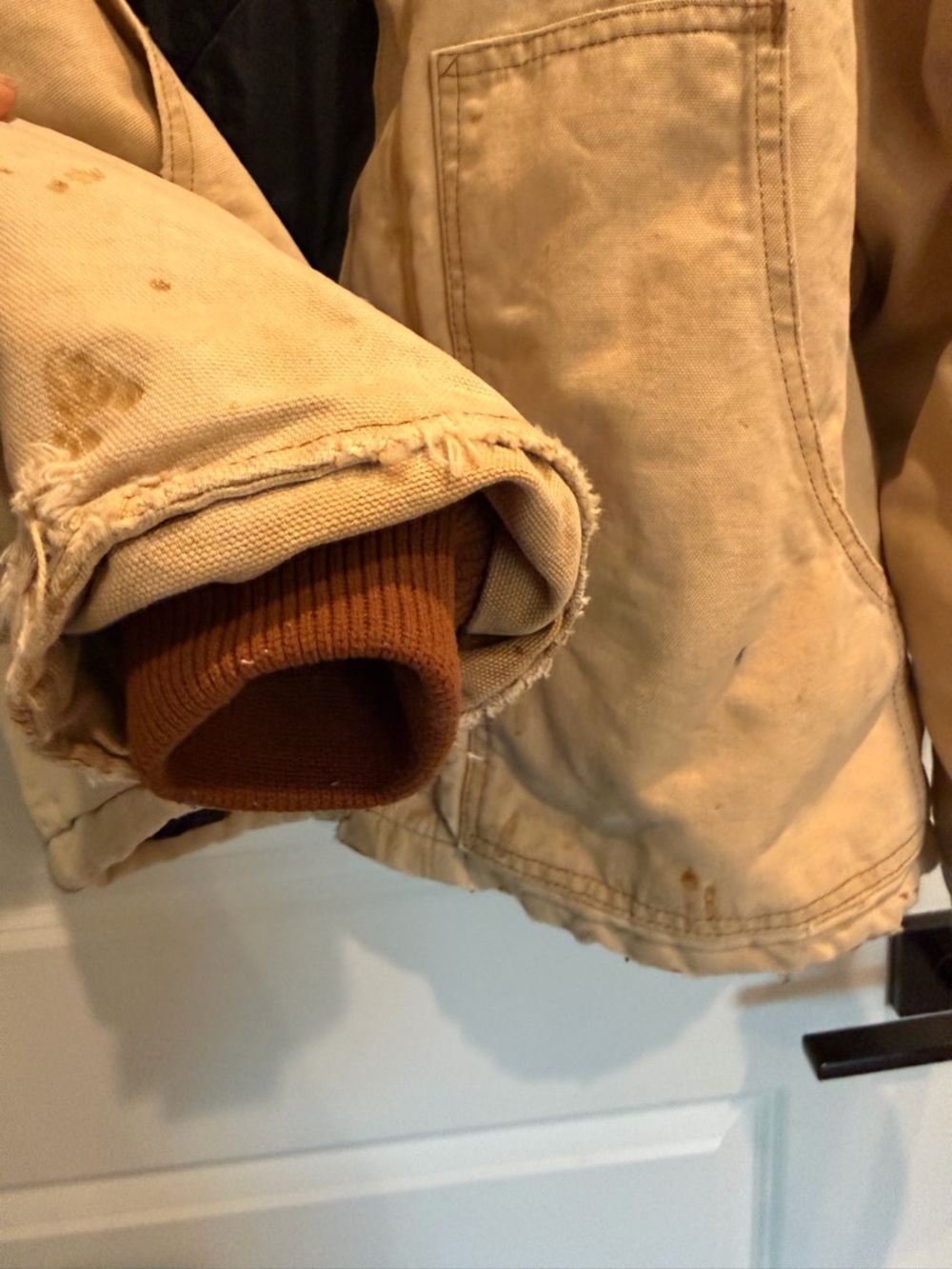Vintage Carhartt Detroit Jacket Mens Extra Large Brown J02 BRN 80s Made in USA - Picture 6 of 15